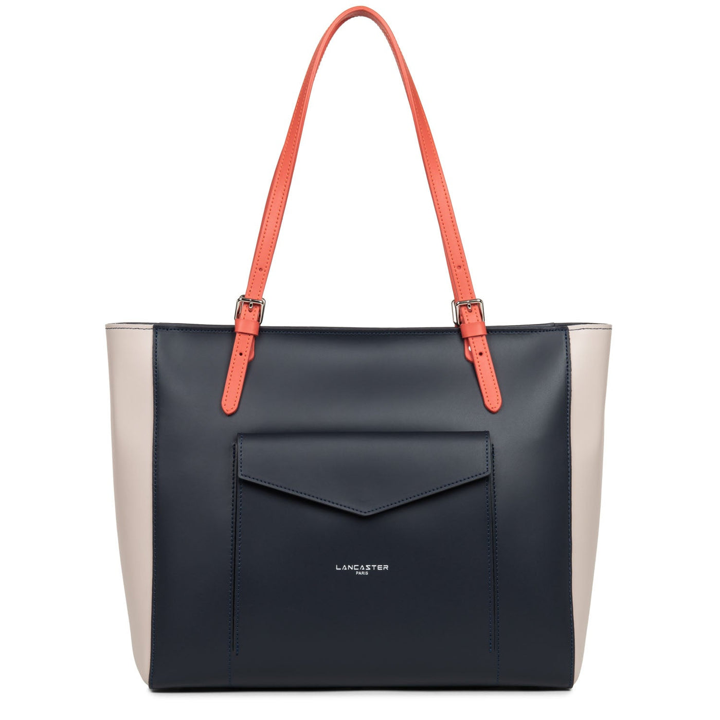 tote bag - smooth #couleur_bleu-fonc-galet-ros-pastque