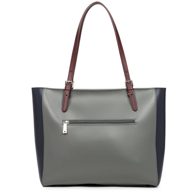 tote bag - smooth #couleur_gris-bleu-fonce-bordeaux