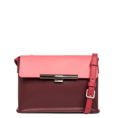 crossbody bag - smooth lily #couleur_betterave-rose-blush-framboise