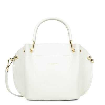 m handbag - foulonné double #couleur_blanc-cass-in-nude