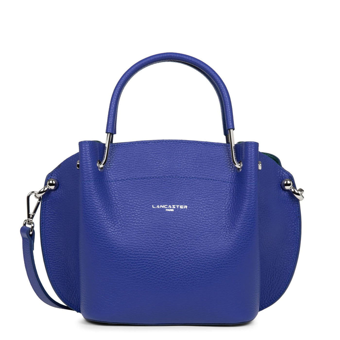 m handbag - foulonné double #couleur_bleu-lectrique-in-vert