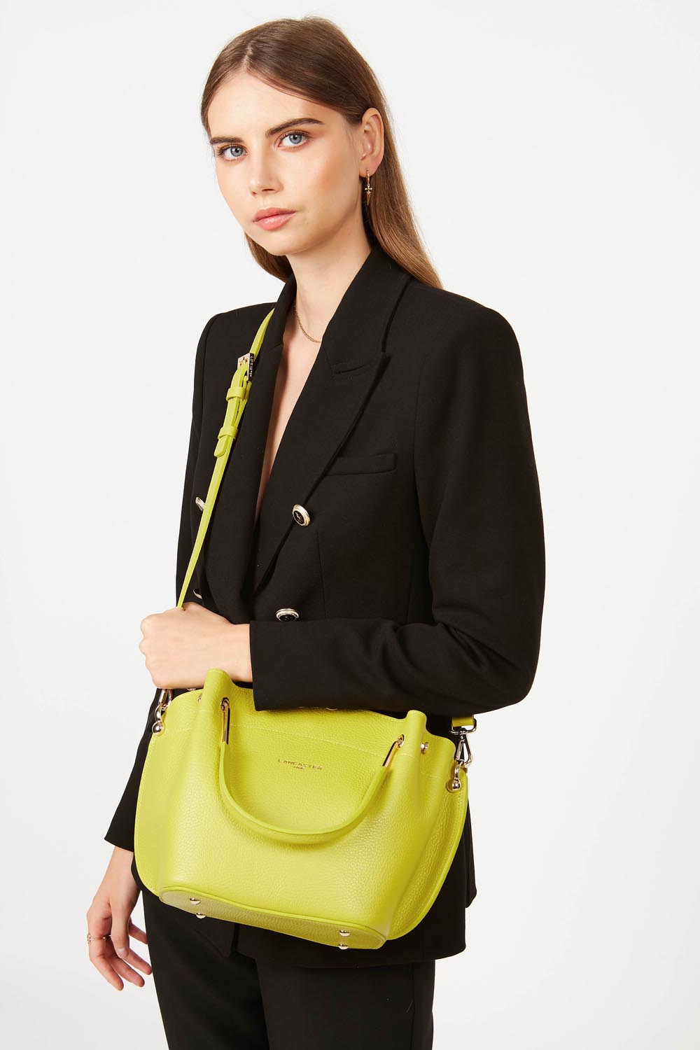 m handbag - foulonné double #couleur_cleri-in-ecru