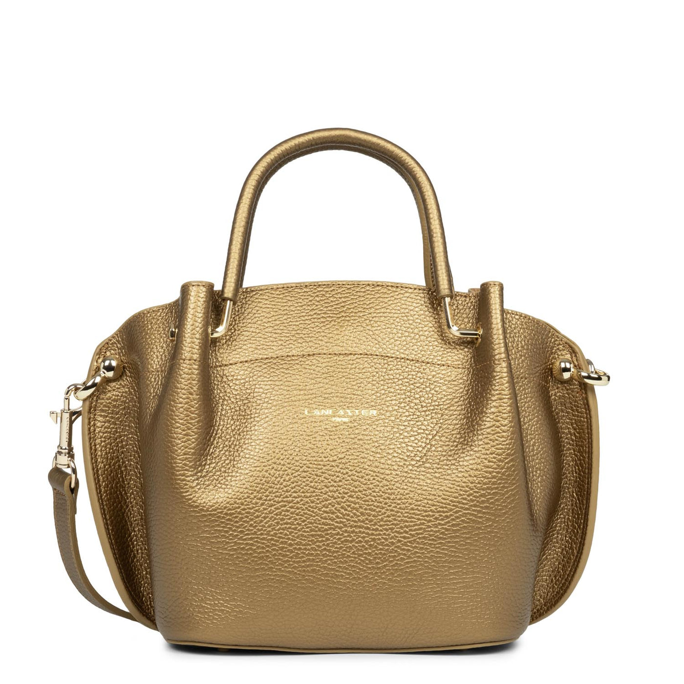 m handbag - foulonné double #couleur_gold-antic-in-naturel