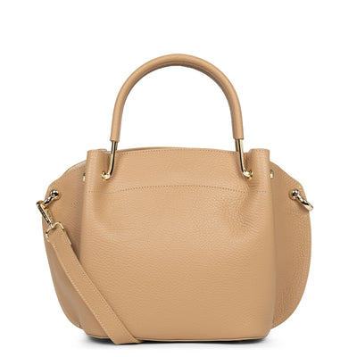 m handbag - foulonné double #couleur_naturel-in-beige