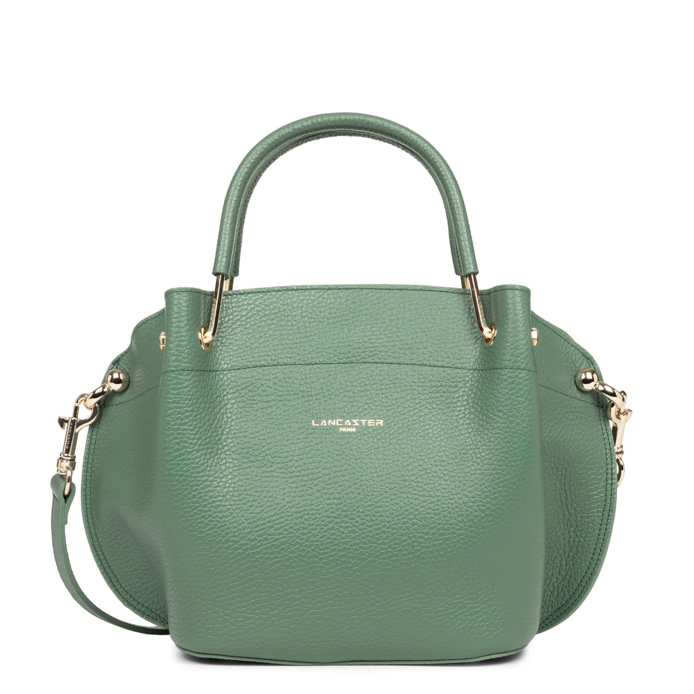 m handbag - foulonné double #couleur_vert-fort-in-or