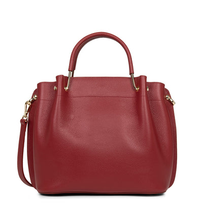 large handbag - foulonné double #couleur_carmin-in-blush
