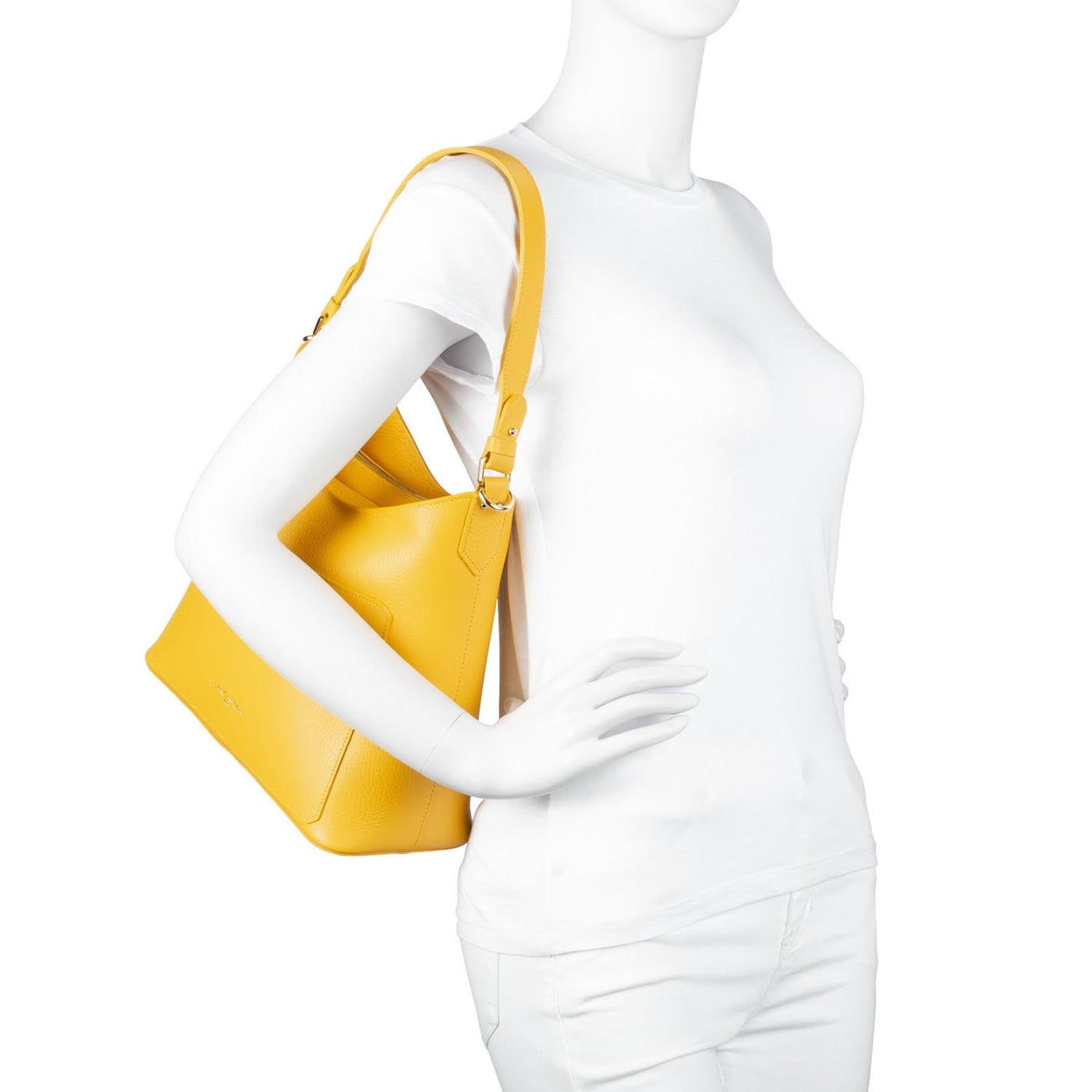 shoulder bag - foulonne double #couleur_beige-in-orange