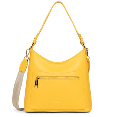 shoulder bag - foulonne double #couleur_jaune-in-or