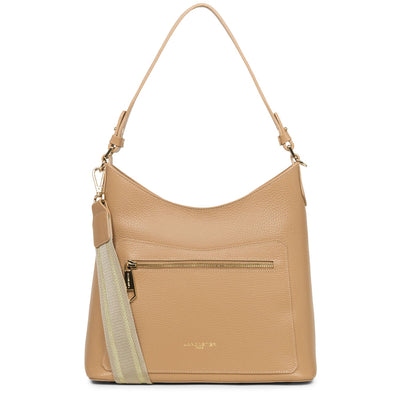 shoulder bag - foulonne double #couleur_naturel-in-beige
