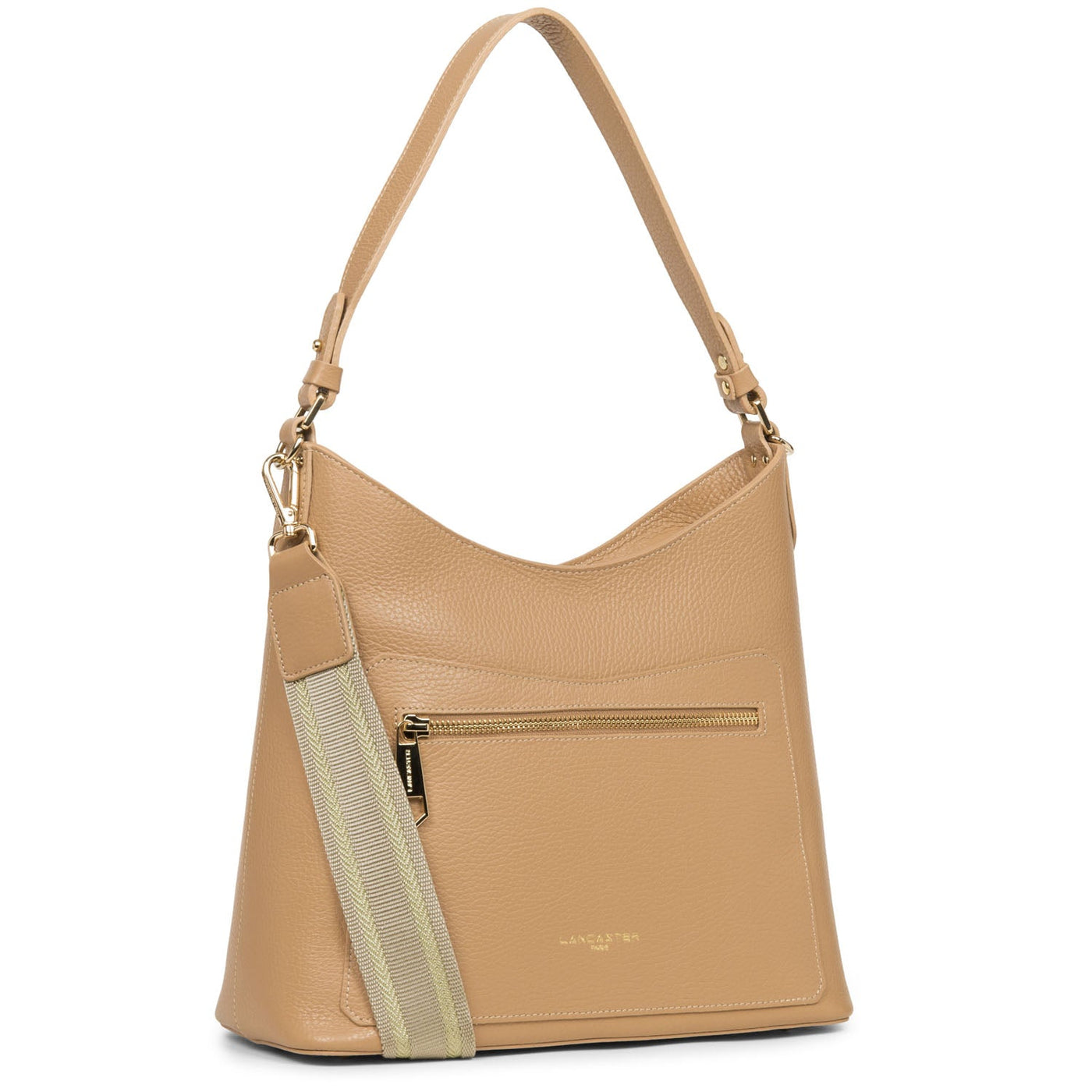 shoulder bag - foulonne double #couleur_naturel-in-beige