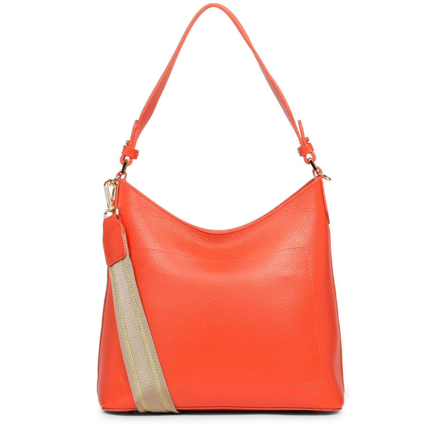 shoulder bag - foulonne double #couleur_orange-in-nude