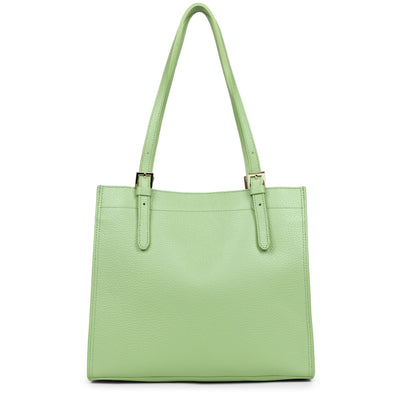 m tote bag - foulonné double #couleur_jade-in-or