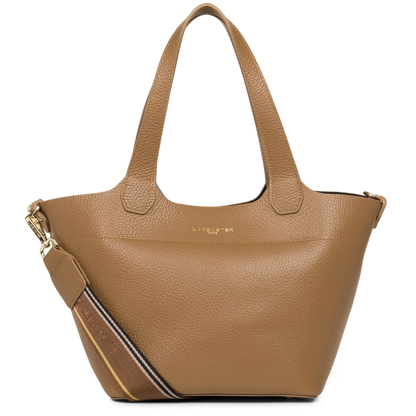handbag - foulonne double #couleur_camel-in-noir