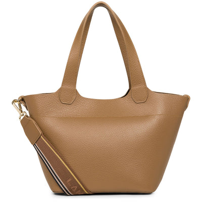 handbag - foulonne double #couleur_camel-in-noir