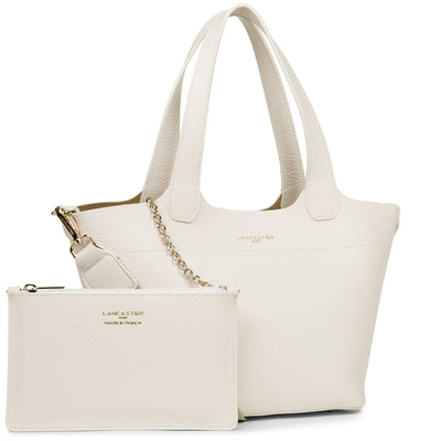 handbag - foulonne double #couleur_ecru-in-or