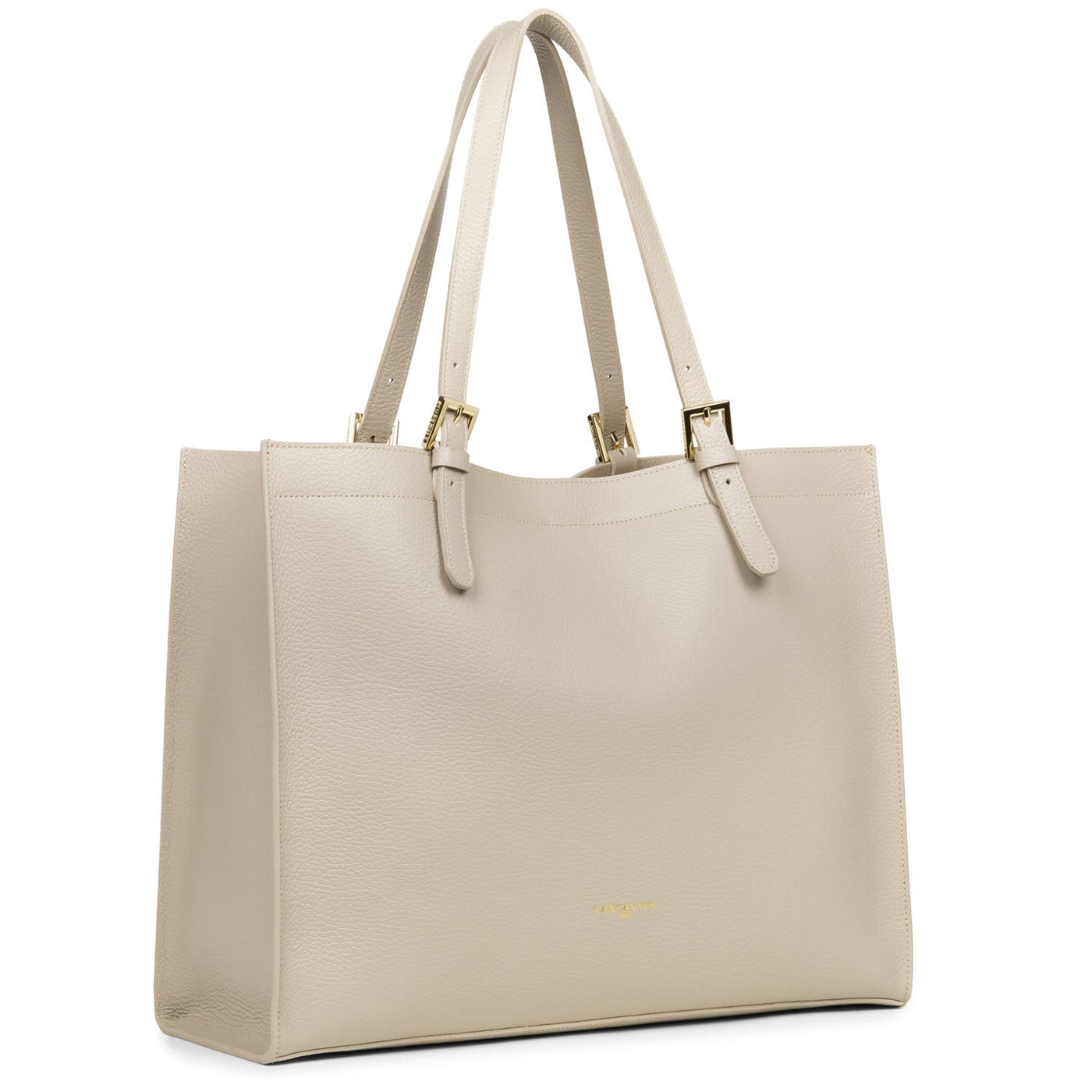 extra large tote bag - foulonne double #couleur_beige-in-orange