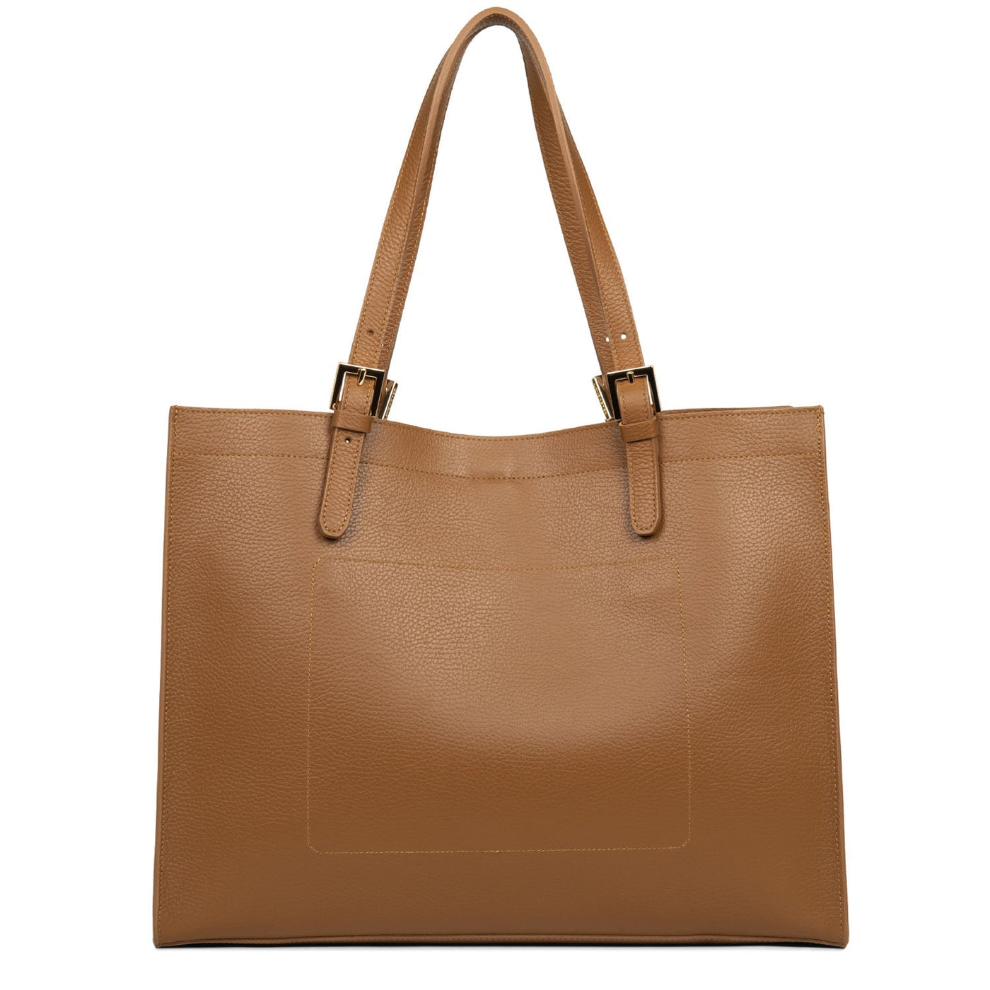 extra large tote bag - foulonne double #couleur_camel-in-orange