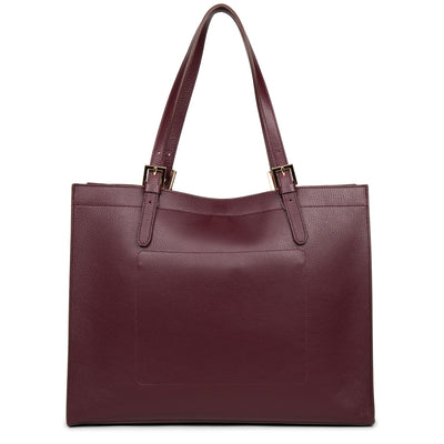 extra large tote bag - foulonne double #couleur_pourpre-in-fuxia