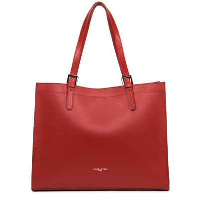 extra large tote bag - foulonne double #couleur_rouge-in-poudre