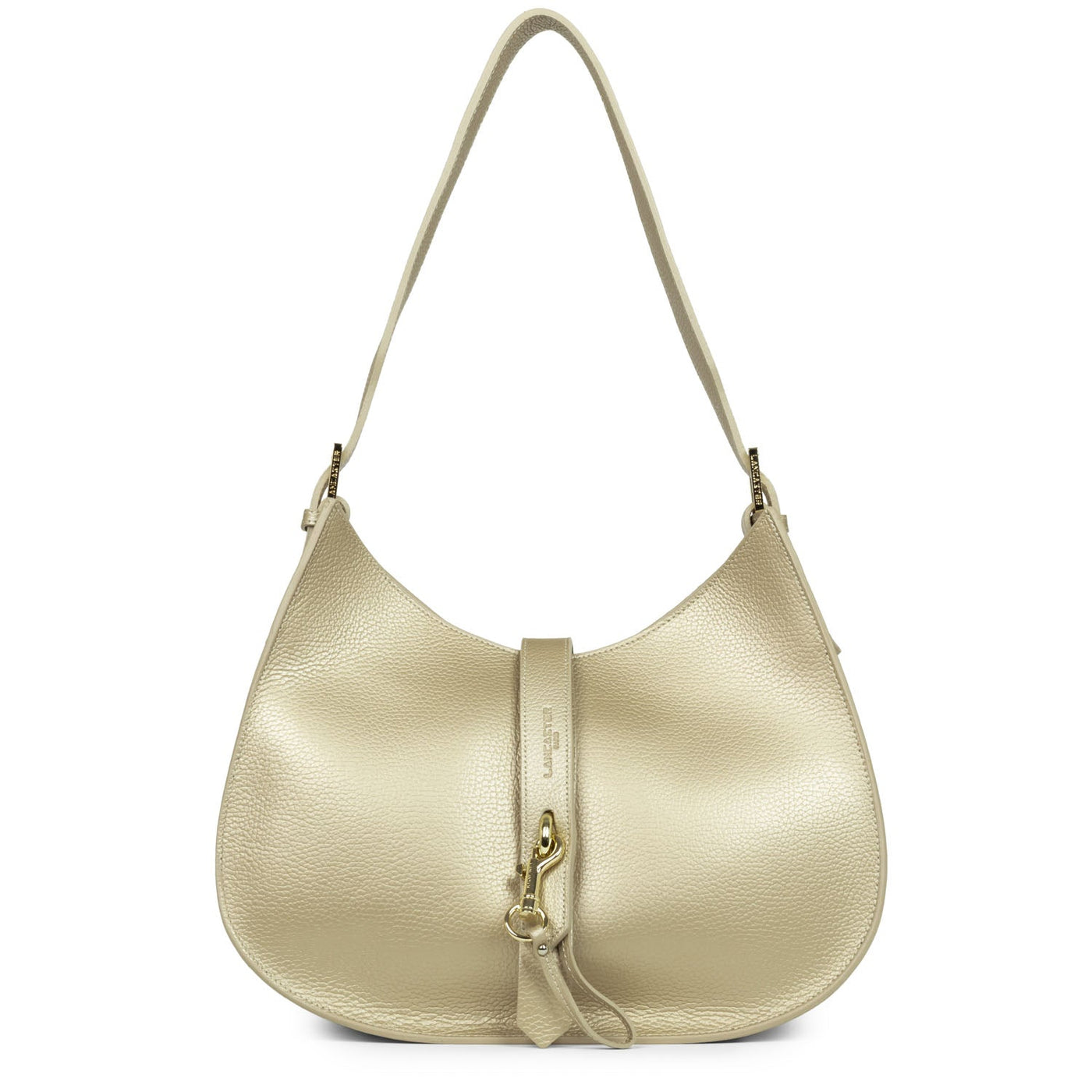 shoulder bag - foulonné double hook #couleur_champagne-in-nude