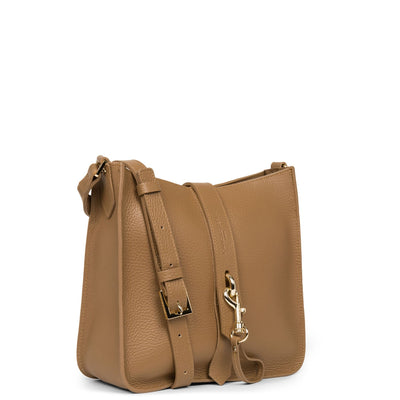 m crossbody bag - foulonné double hook #couleur_camel-in-noir