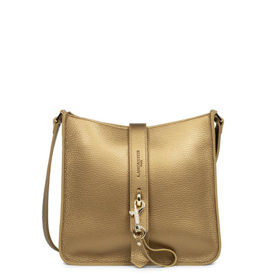 m crossbody bag - foulonné double hook #couleur_gold-antic-in-naturel