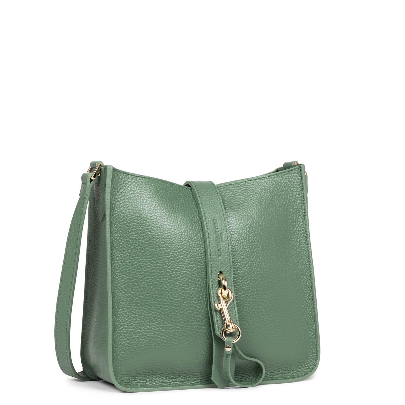 m crossbody bag - foulonné double hook #couleur_vert-fort-in-or