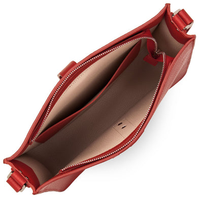 large crossbody bag - foulonné double hook #couleur_rouge-in-poudre