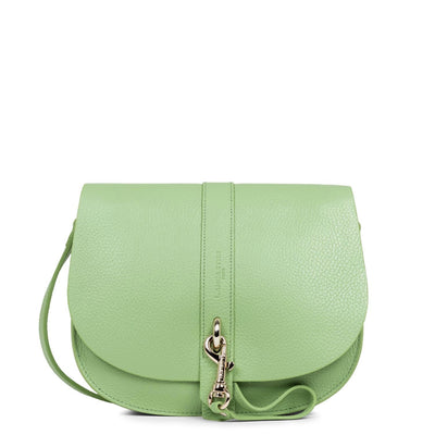 shoulder bag - foulonné double hook #couleur_jade-in-or