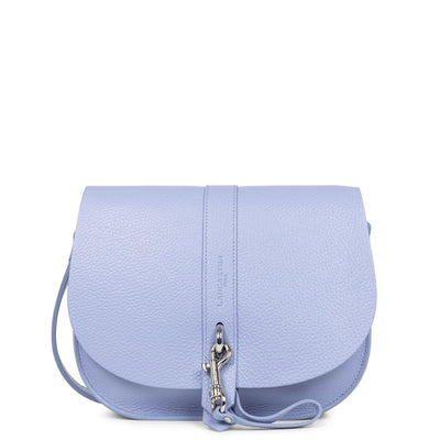 shoulder bag - foulonné double hook #couleur_lavande-in-ecru