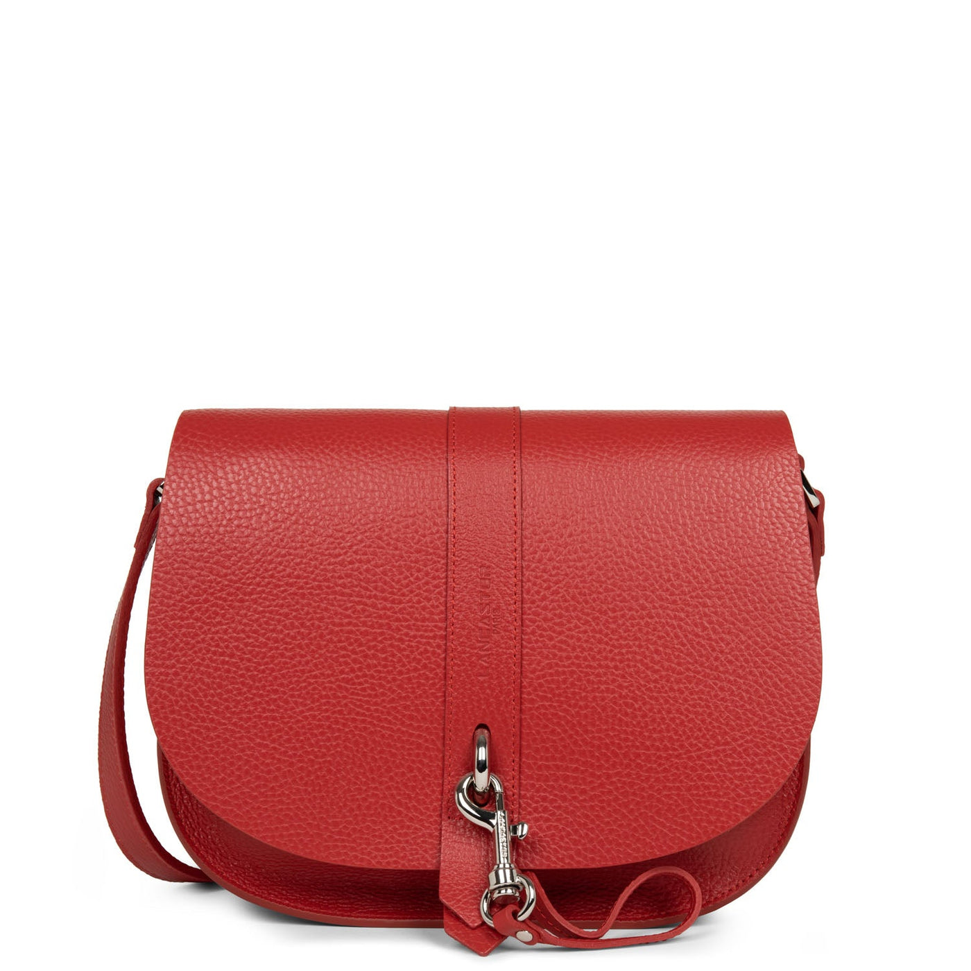shoulder bag - foulonné double hook #couleur_rouge-in-poudre