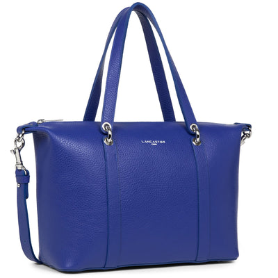 tote bag - foulonne double #couleur_bleu-lectrique-in-vert
