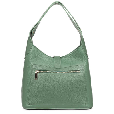 m hobo bag - foulonné double hook #couleur_vert-fort-in-or