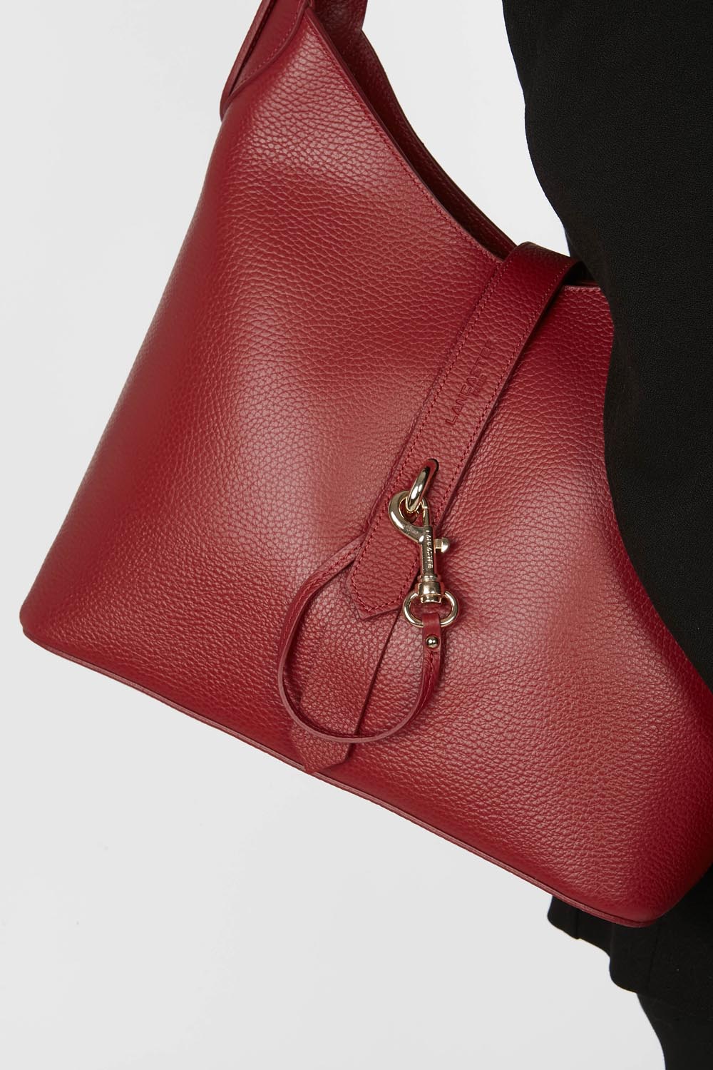 large hobo bag - foulonné double hook #couleur_carmin-in-blush