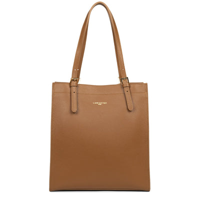 tote bag - foulonne double #couleur_camel-in-orange
