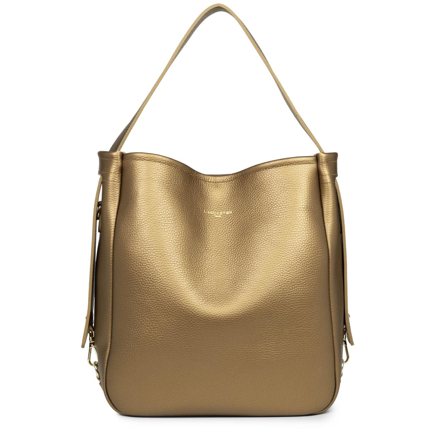 large bucket bag - foulonne double #couleur_gold-antic-in-naturel