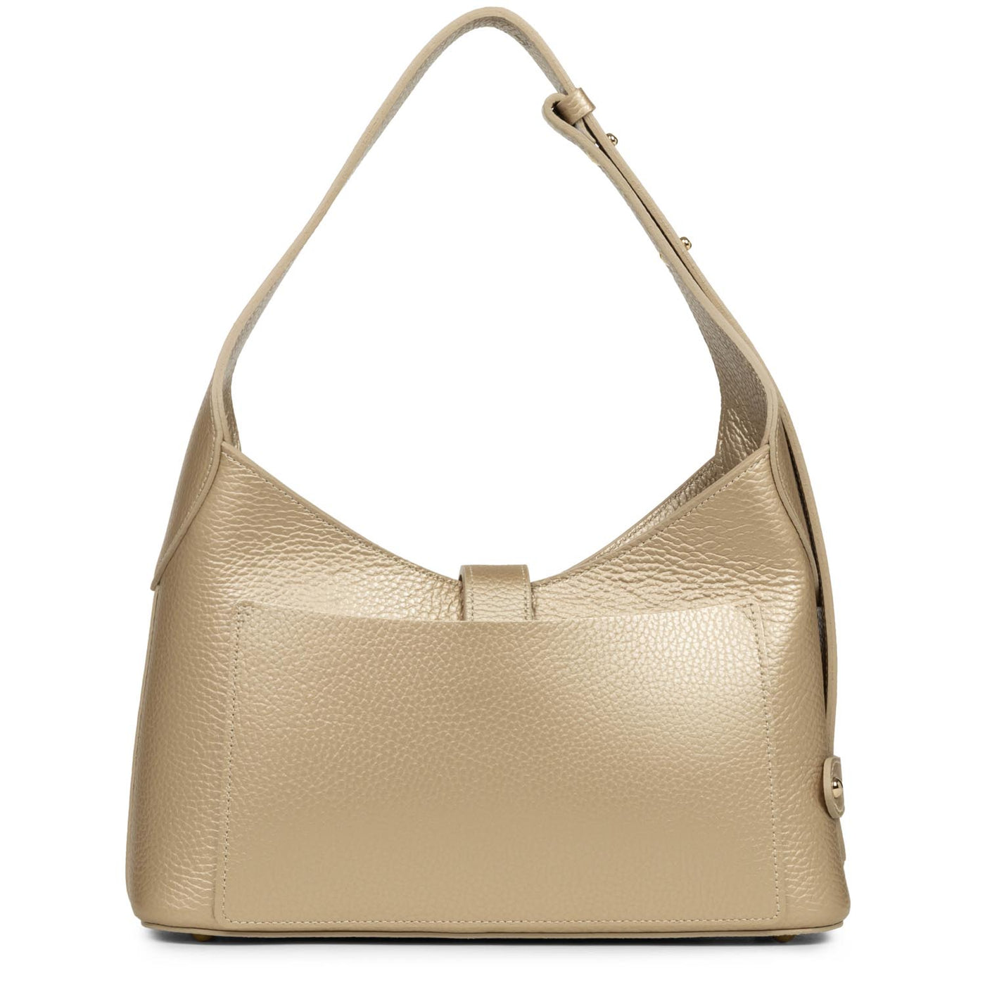 hobo bag - foulonné double hook #couleur_champagne-in-nude