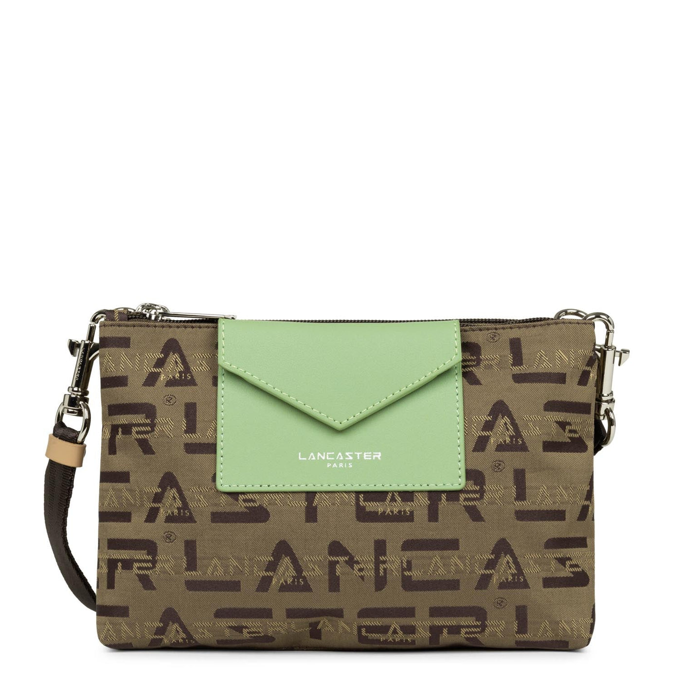 small crossbody bag - logo kba #couleur_marron-naturel-jade