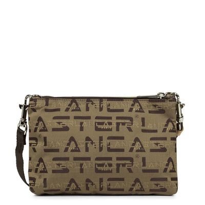 small crossbody bag - logo kba #couleur_marron-naturel-jade