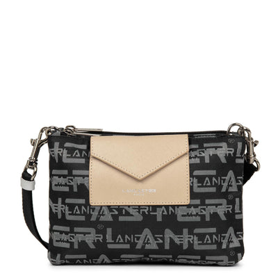 small crossbody bag - logo kba #couleur_noir-gris-poudre