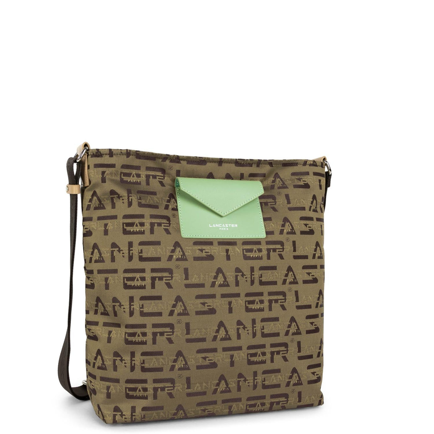 bucket bag - logo kba #couleur_marron-naturel-jade