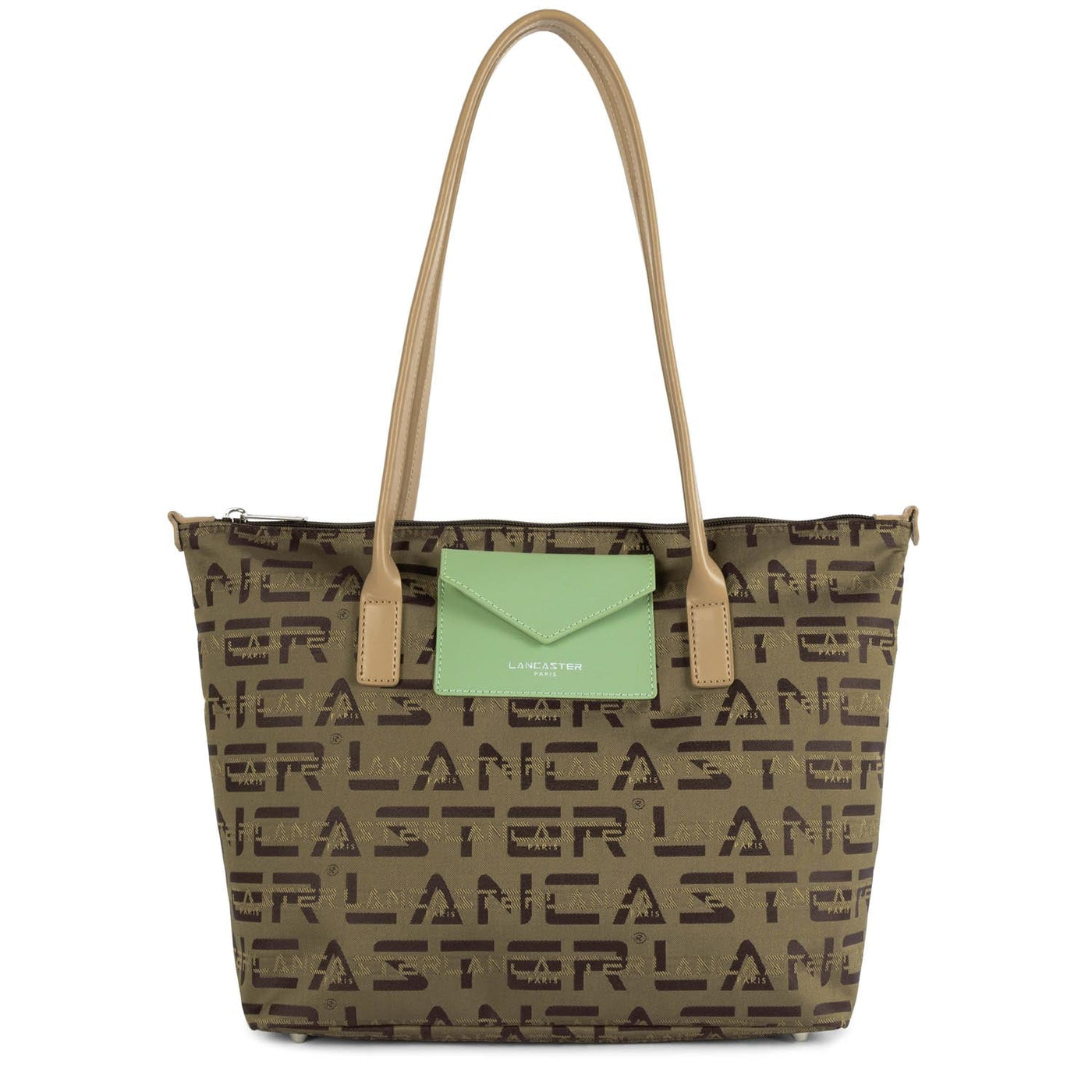 m tote bag - logo kba #couleur_marron-naturel-jade