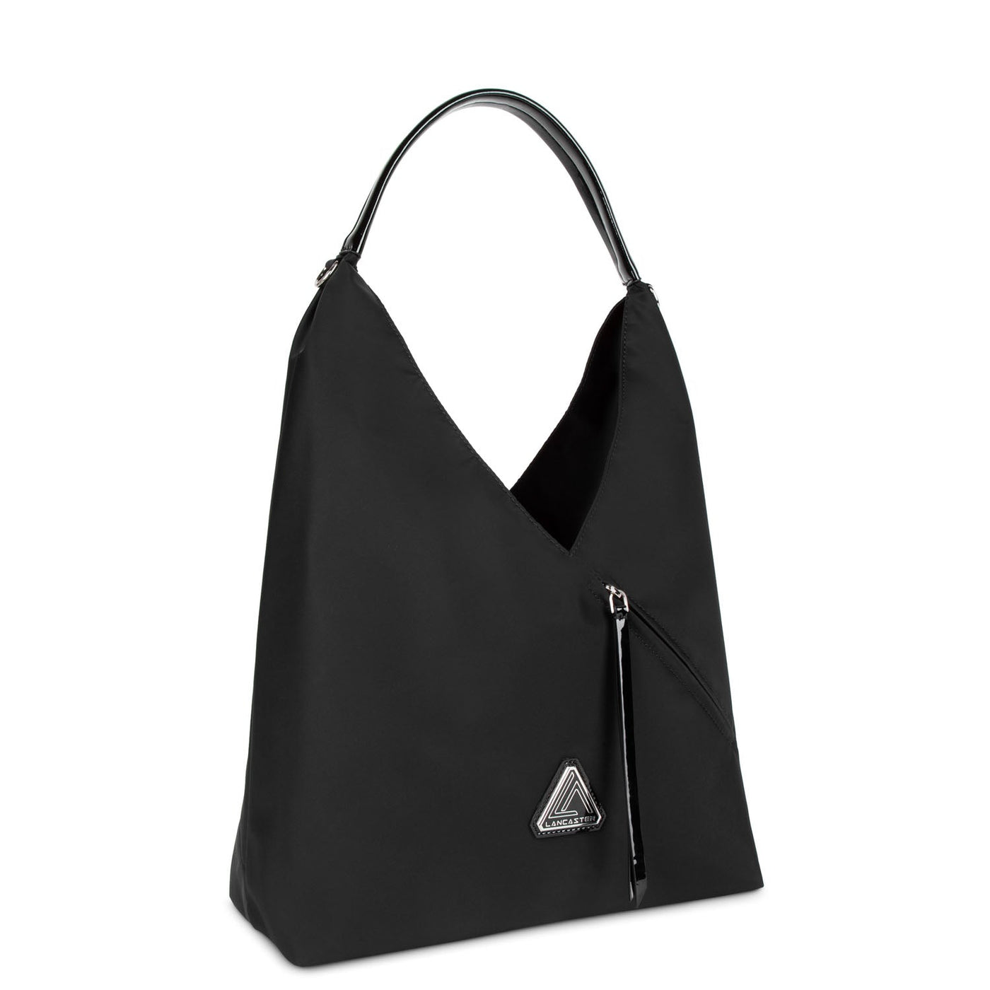 hobo bag - basic verni new #couleur_noir