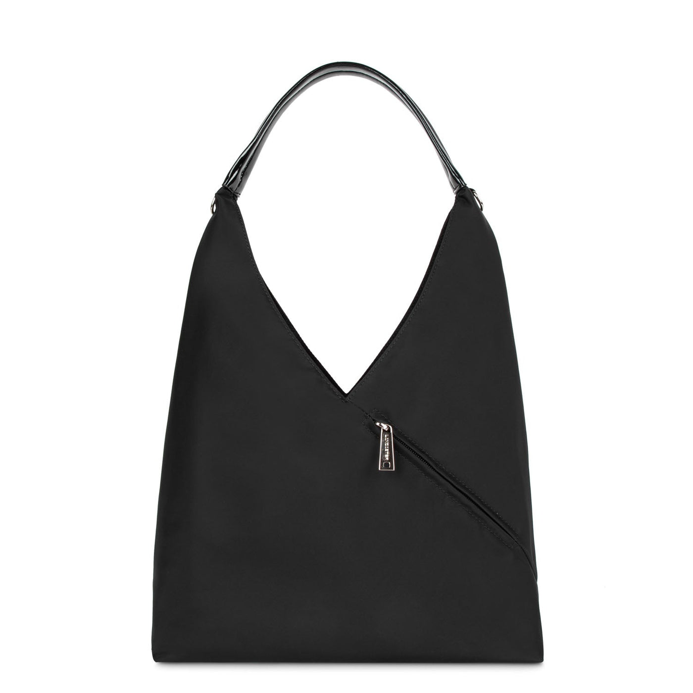 hobo bag - basic verni new #couleur_noir