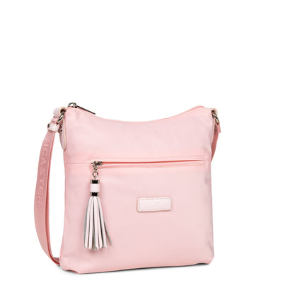 crossbody bag - basic pompon #couleur_rose