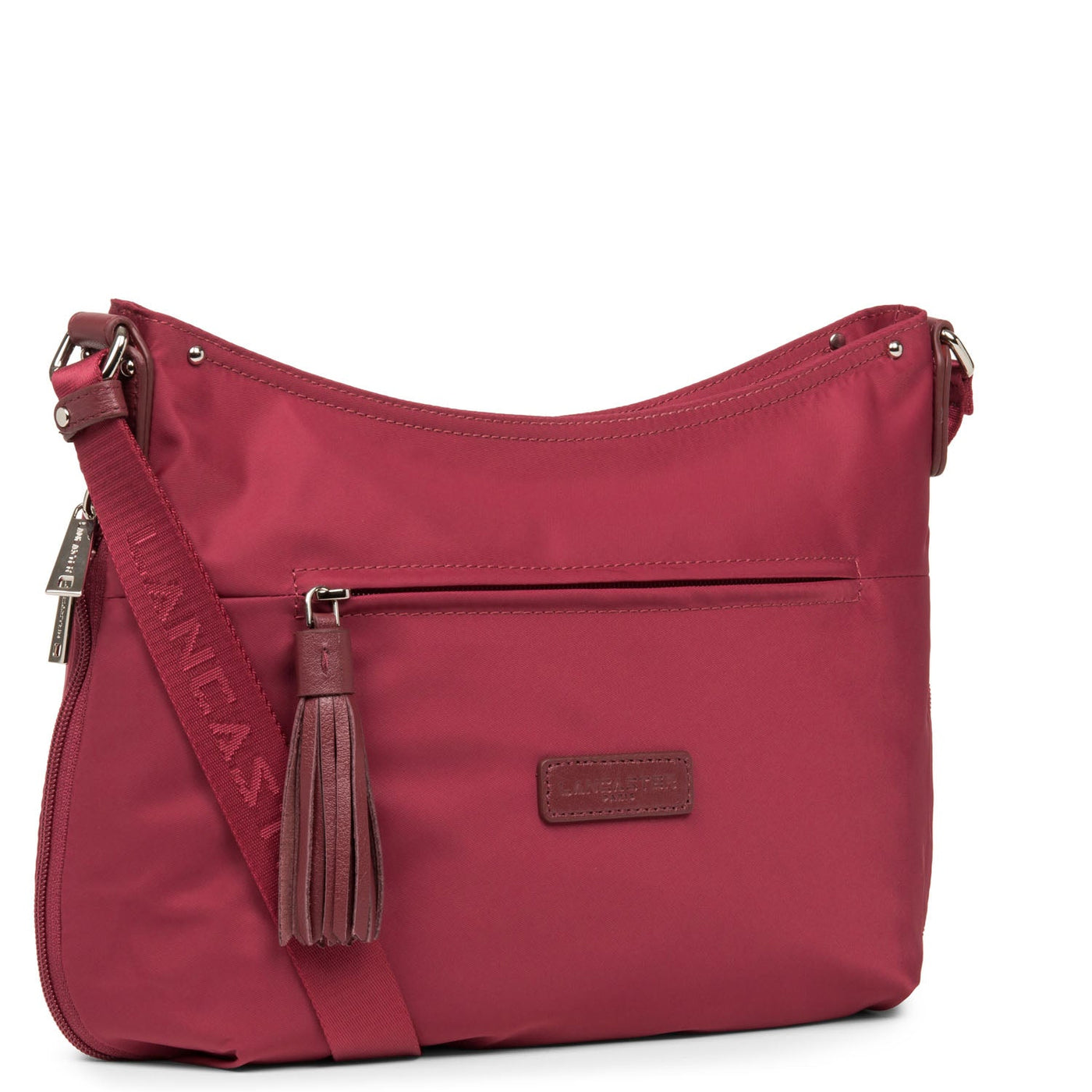 shoulder bag - basic pompon #couleur_framboise