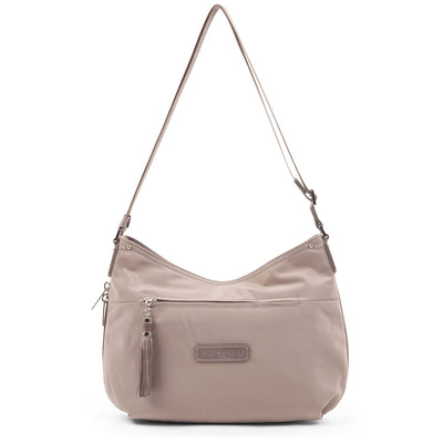 shoulder bag - basic pompon #couleur_galet