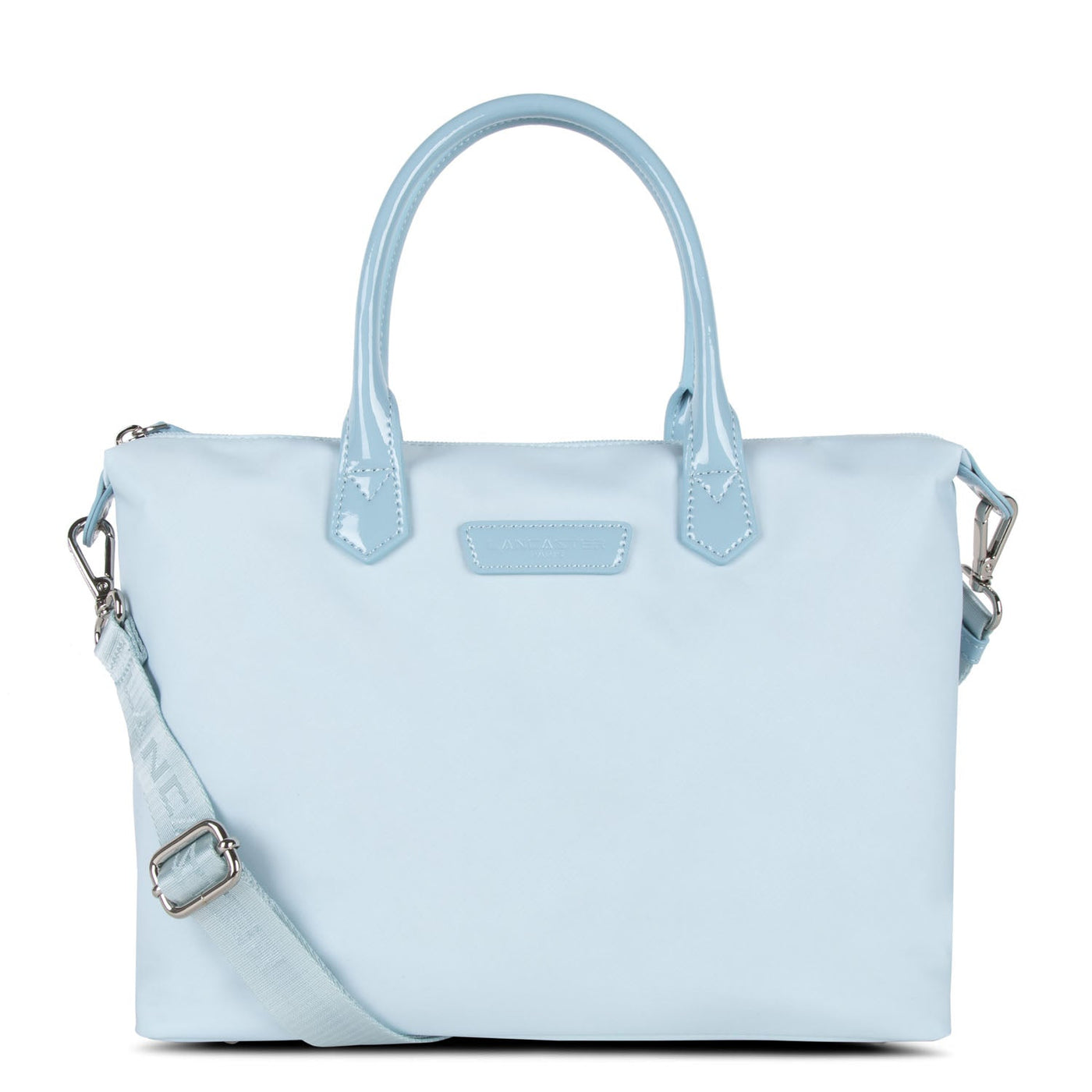 m handbag - basic verni #couleur_bleu-ciel