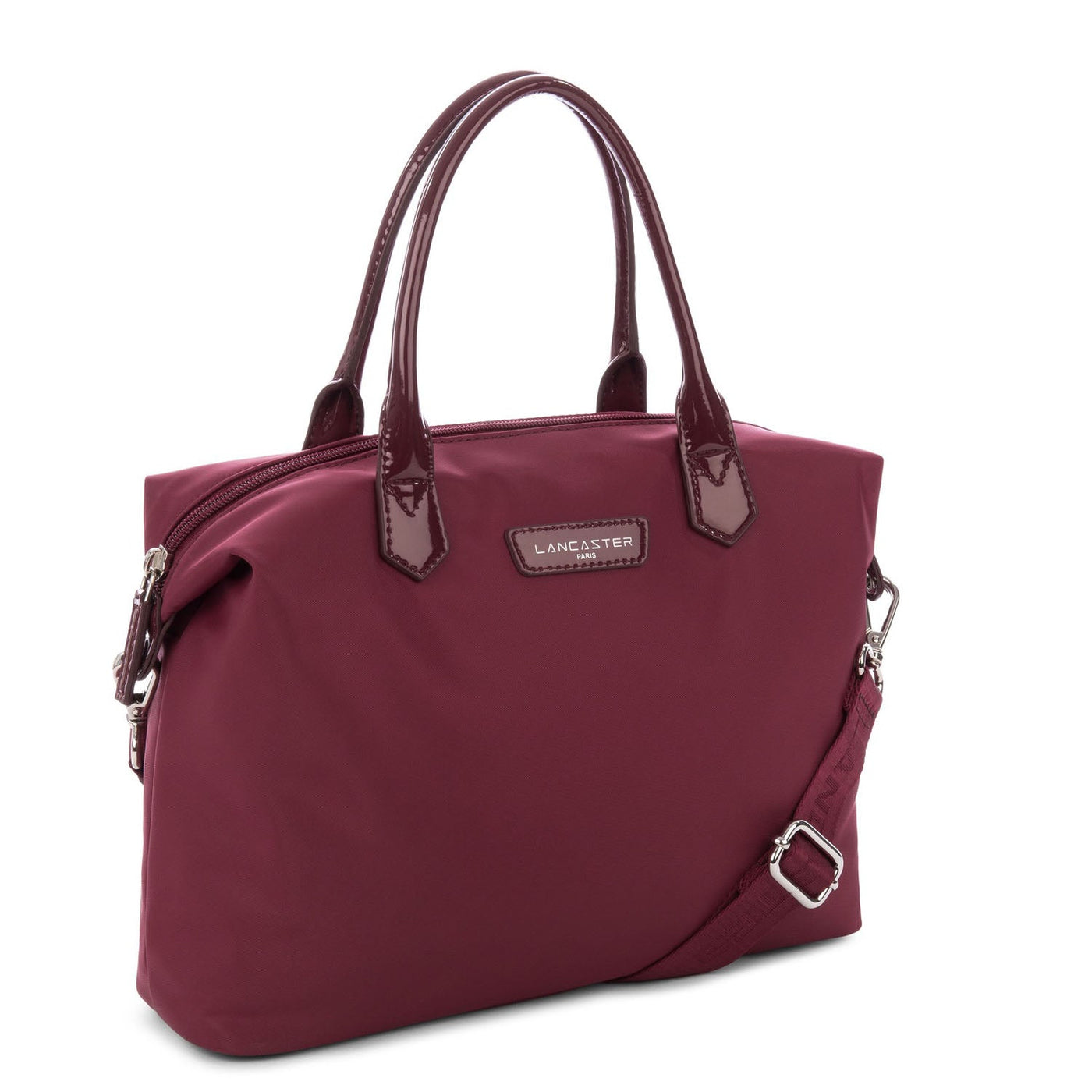 m handbag - basic verni #couleur_bordeaux