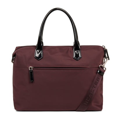 m handbag - basic verni #couleur_bordeaux-noir